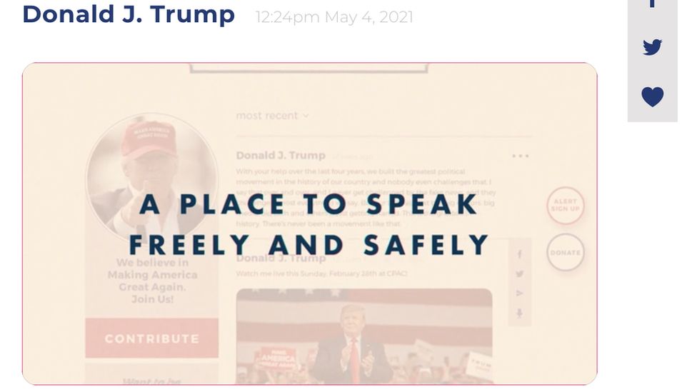Trump Launches His Own Platform After Removal From Twitter