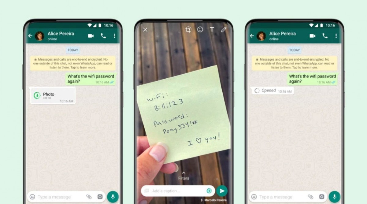 WhatsApp Rolls Out “View Once” Photos and Videos like Snapchat