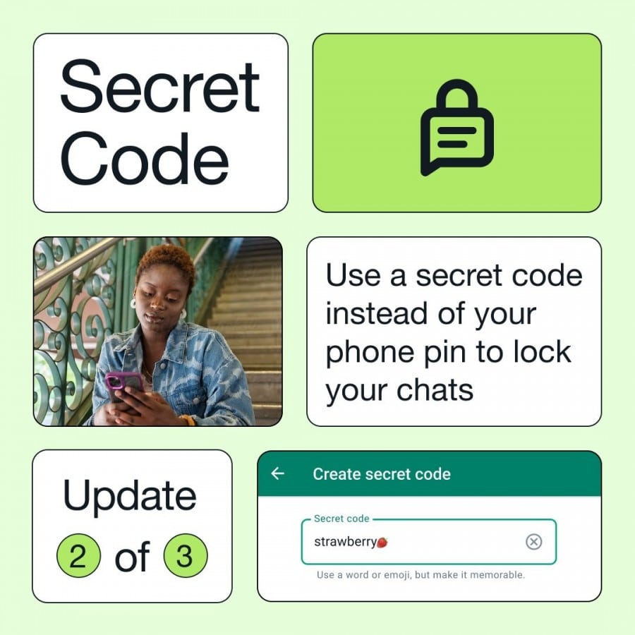 WhatsApp Gets Secret Code Feature for Chat Lock
